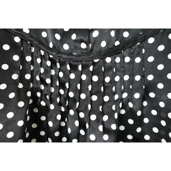 AGB Women's 1950's Retro Style Polka Dotted Short-Sleeve 3-Button Top SZ X-Large - Picture 7 of 7